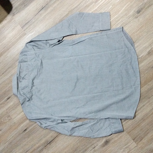 BRAND NEW Men's Perry Ellis Dress Shirt, Slim Fit Gray and Black diamond pattern - Picture 3 of 7